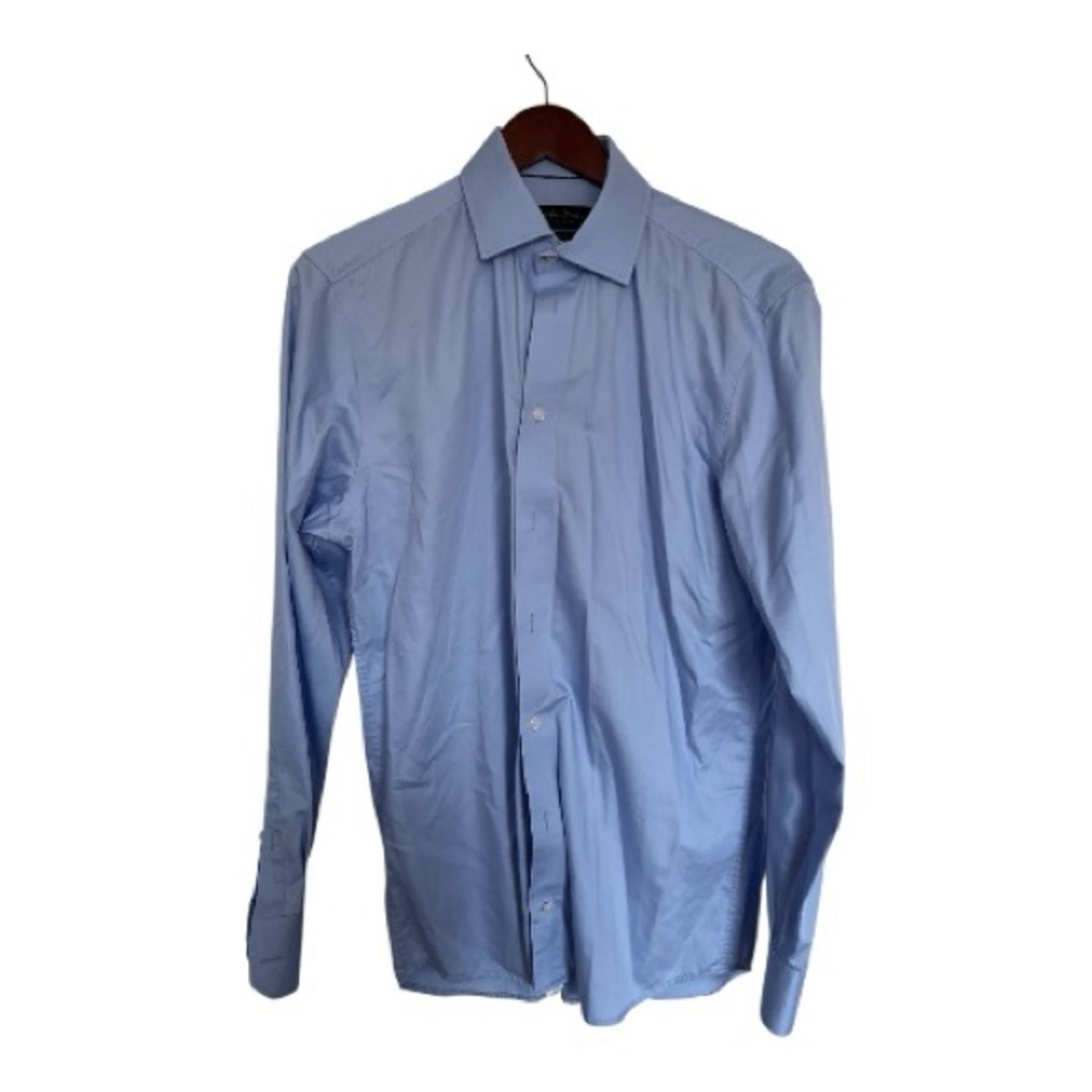 Klauss Boehler Light Blue Button-Up Shirt size 15.5
